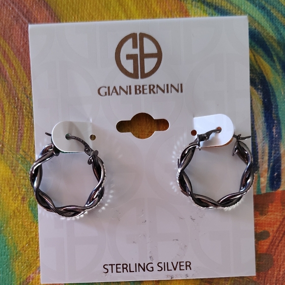 Giani Bernini Twisted Sterling Silver Earrings - Picture 1 of 2